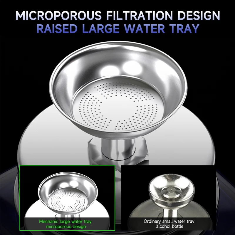 MECHANIC GL-NXT 150ml Leak-Proof Alcohol Bottle Press Pump Glass Container Press Water Storage Glass Alcohol Bottle