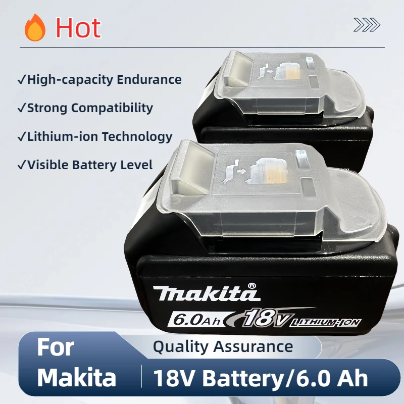 

Makita 18V Battery, Original makita 18v 6.0Ah tool battery for all types of Makita 18v electric tools