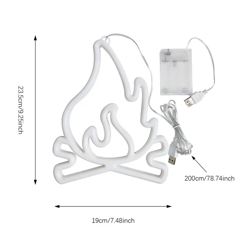 ป้ายไฟนีออน, โคมไฟ LED, ไฟสร้างบรรยากาศสำหรับผนัง, โคมไฟกลางคืนใช้ไฟจาก USB/ แบตเตอรี่, สำหรับปีใหม่, ของตกแต่งวันเกิด