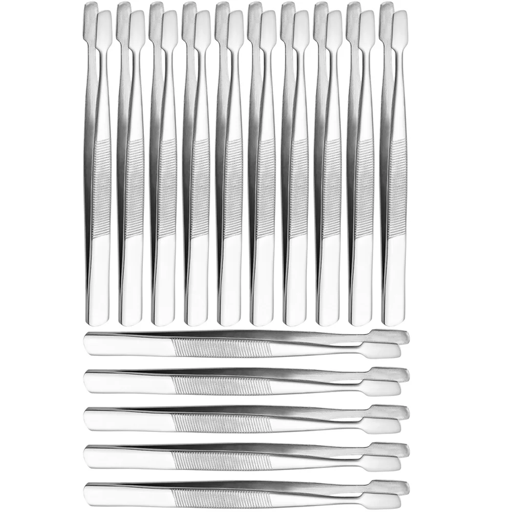 15 pz Pinzette Per Ciglia Finte In Acciaio Inox 430 Lunga Durata Durevole Uso Domestico filatelamente strumento timbri collector ciglia foto