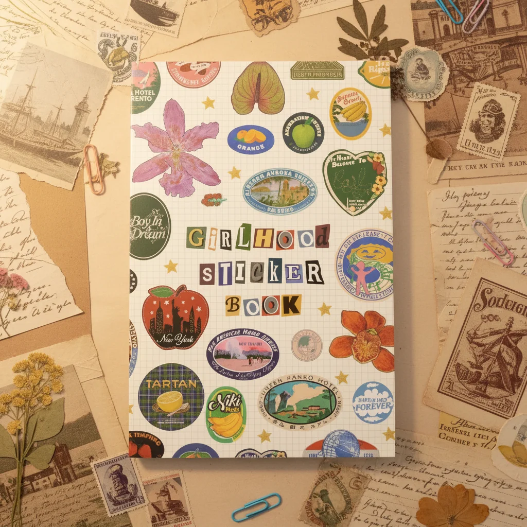 

Книга наклеек для девочек: Фруктовые иконки, детские стикеры для скрапбукинга, ведения дневника, поделок и творчества, товары для детских занятий