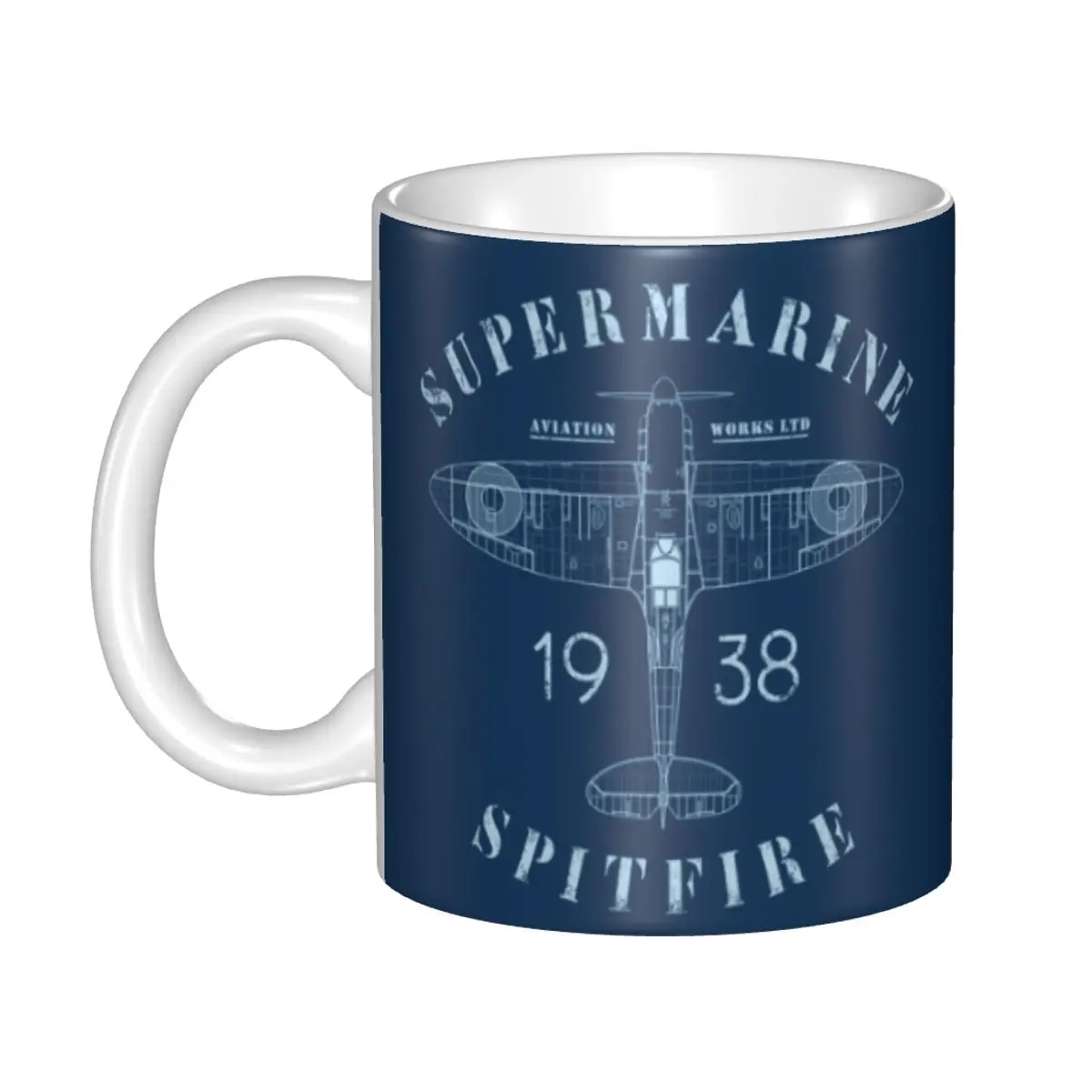 Jet Fighter Pilot Mug Customized Aviation Airplane Aviator Coffee Ceramic Mug Cup Creative Present Cups And Mugs