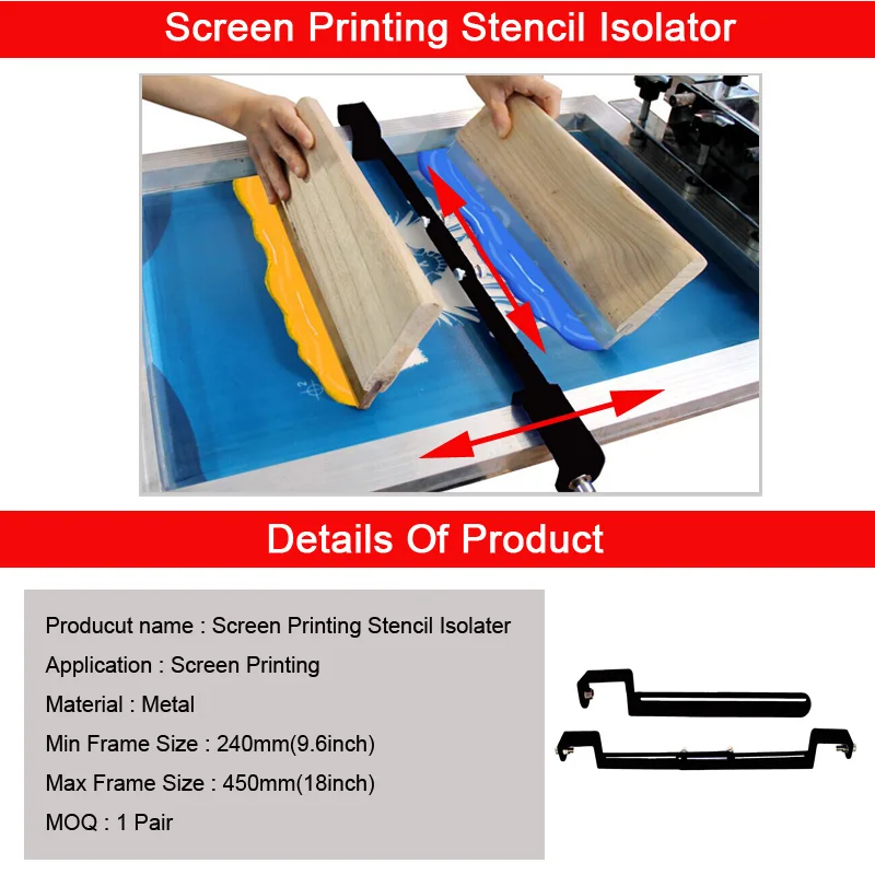 Two Colors Stencial Isolator For Screen Printing