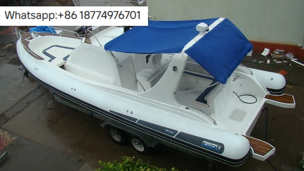 Cabin RIB Boat Cruiser Rigid Hull Inflatable Yacht for Sale