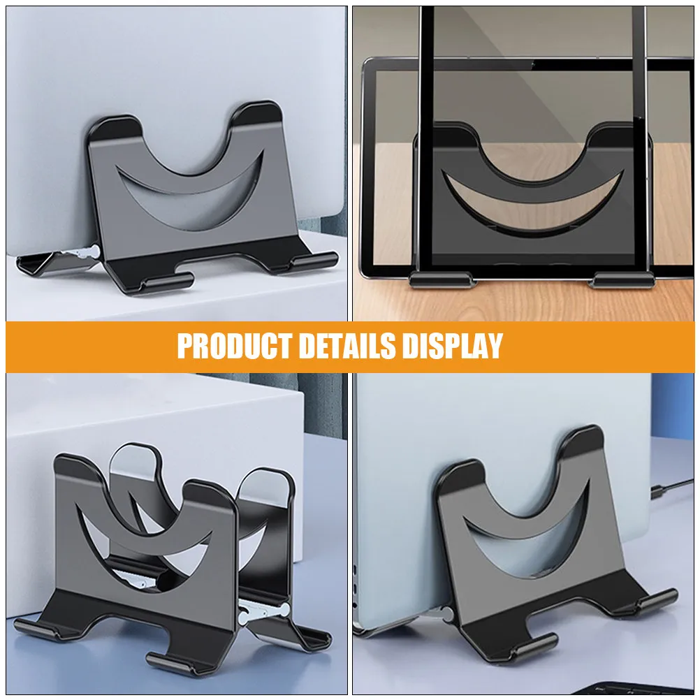 

Вертикальная подставка для ноутбука с охлаждением, регулируемая по высоте, эргономичная, портативная, из АБС-пластика и силикона, для вентиляции ноутбука