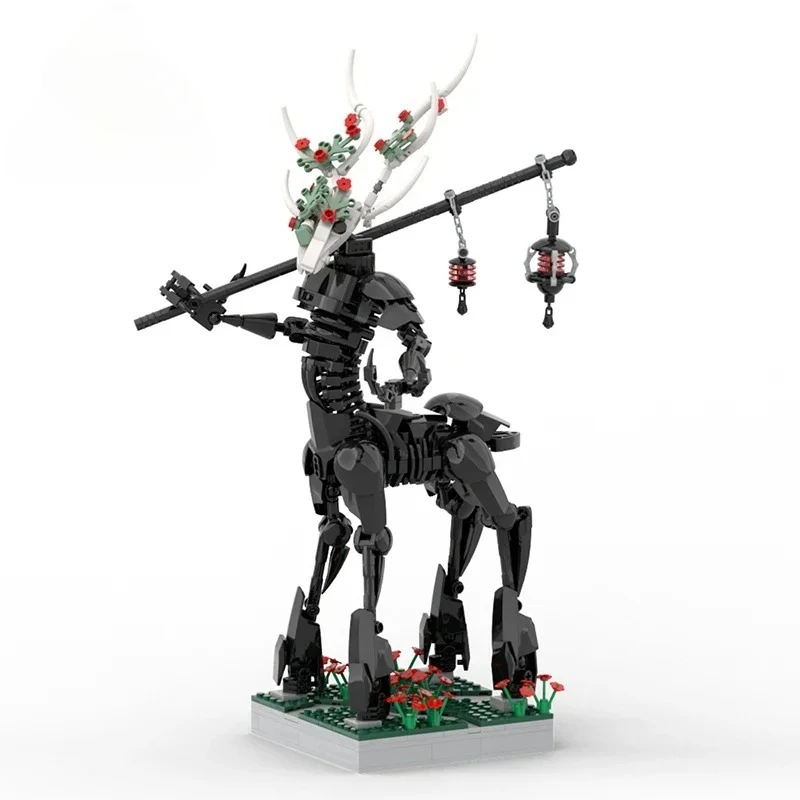 Grim Reaper Mythical Creatures Building Blocks Elves Elk Centaur Horror Model Bricks Kids Toy New Year Gift