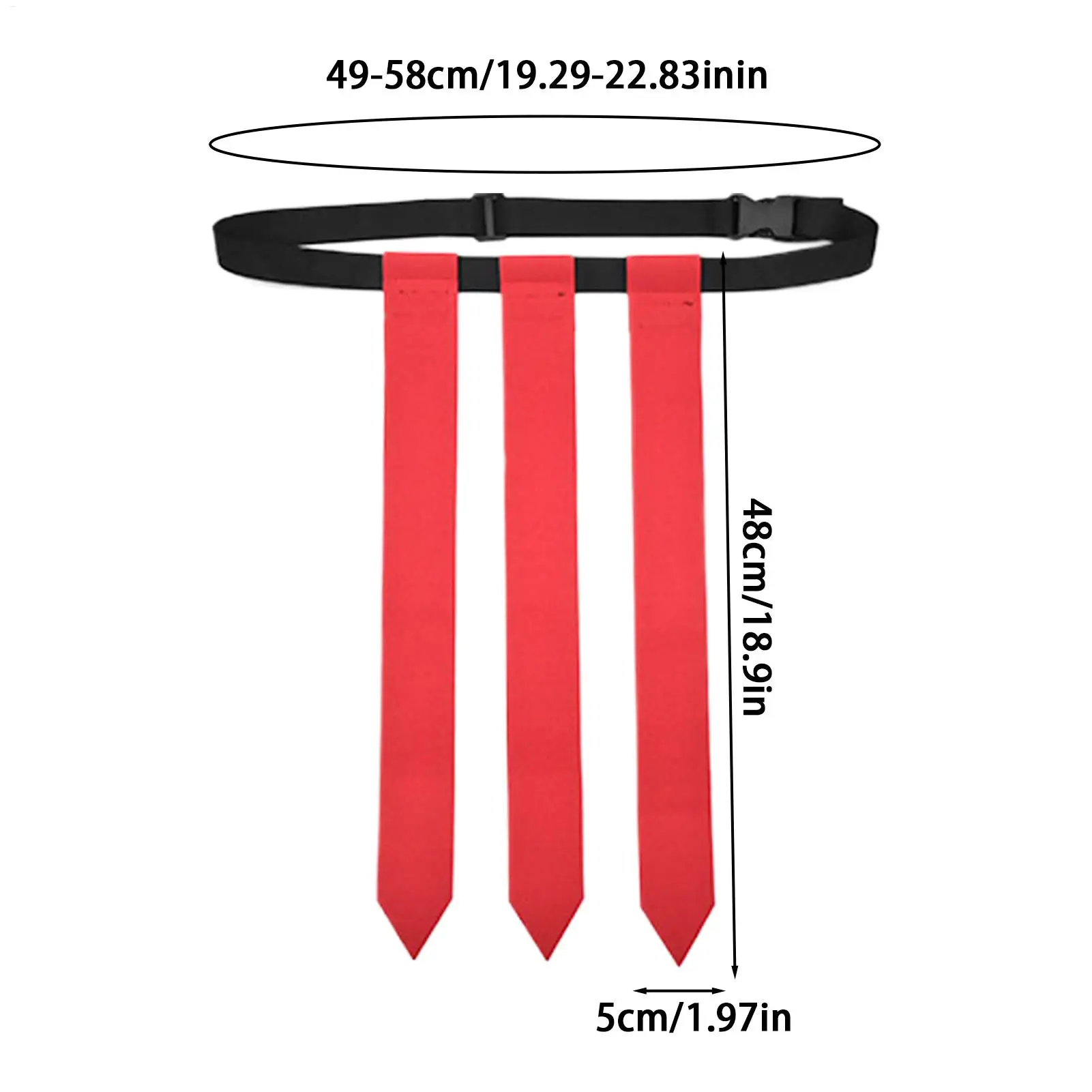 Flag Football Belts 14-Player Adjustable Training Equipment Youth Football Games Belts Flag for Adults Women Men Kids Girls Boys view 5