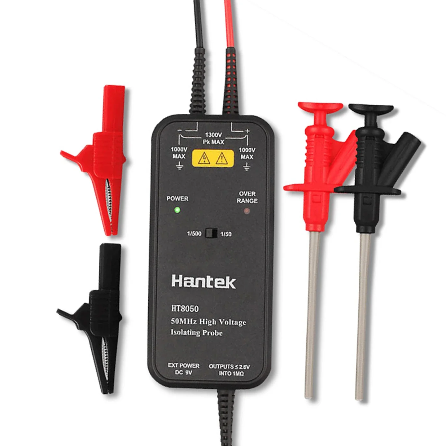 

HT8050/8100 Oscilloscope High Voltage Isolation Differential Probe 1300V Measurement Universal BNC Oscilloscope