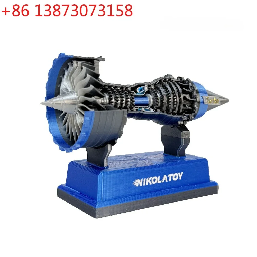 Aero engine mini model Trent900 aircraft turbofan engine model can be started