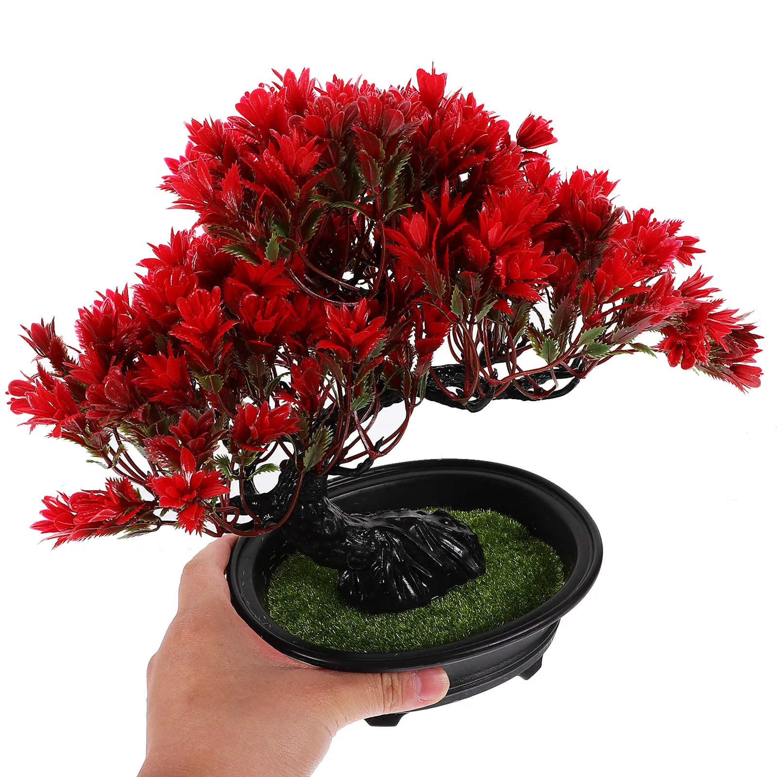 

2pcs Artificial Bonsai Pine Tree in Pot fake potted plant Decorative Tree for Office Desk Living Room Entryway Tabletop decor