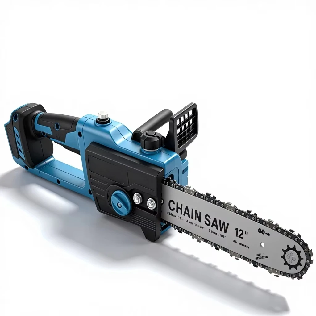 12inch Lightweight Electric Saw Low Noise & 0 Emission Wood Cutting Saw for Garden Tree Trimming 18V Cordless Chainsaw