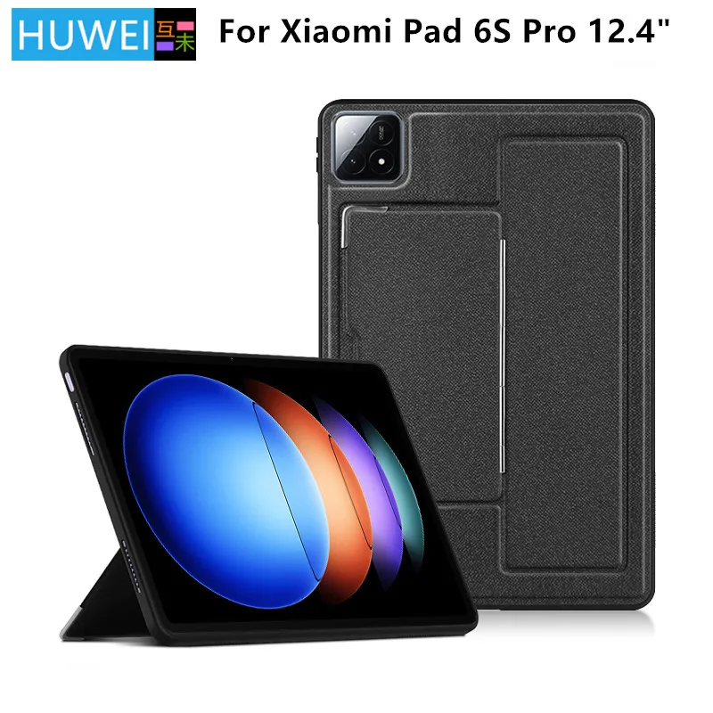 

HUWEI Case For Xiaomi Pad 6S Pro 12.4 inch Tablet Stand Cover Shell For MiPad Mi Pad 6 S 6s Pro 12.4"Tablet Kickstand Back Cases