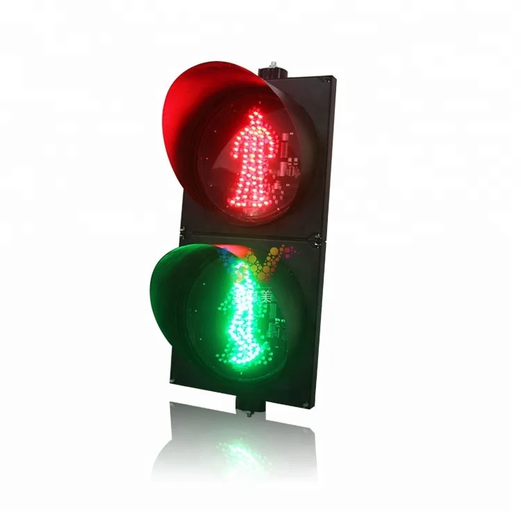 Crossing road 300mm red green pedestrian signal led traffic light