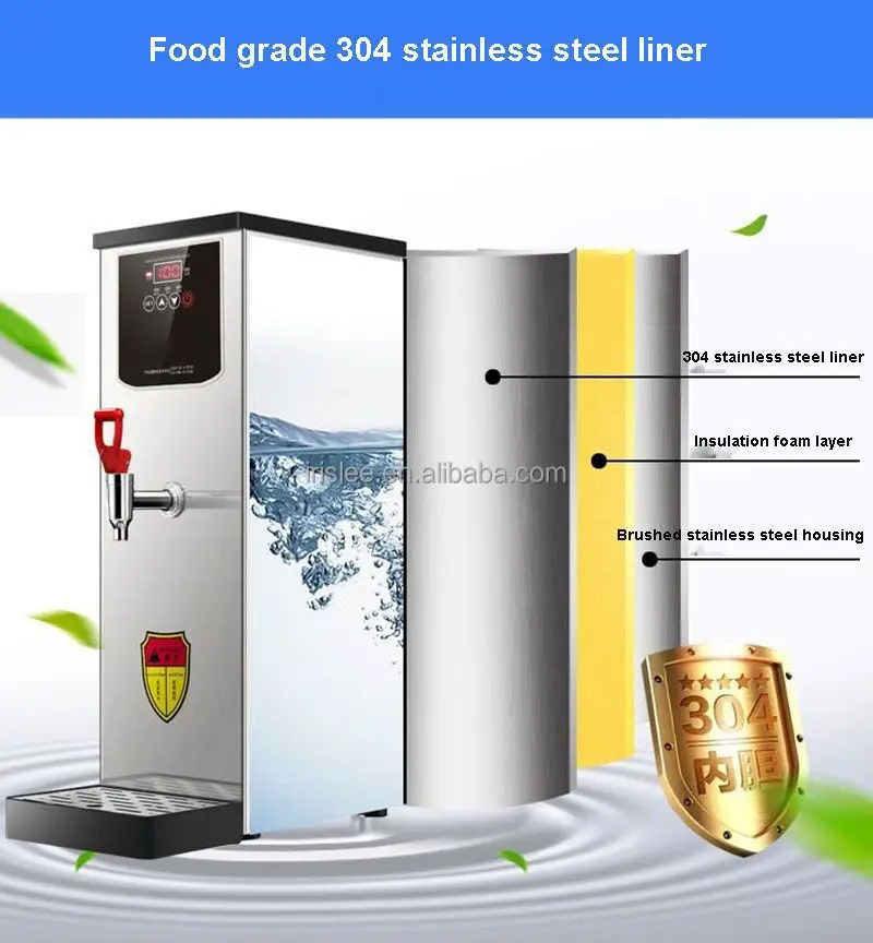 220v/2000 ワット電気温水タンク蒸気給湯器ミルクティーコーヒーショップ自動給湯器 40L ステッピングヒーター