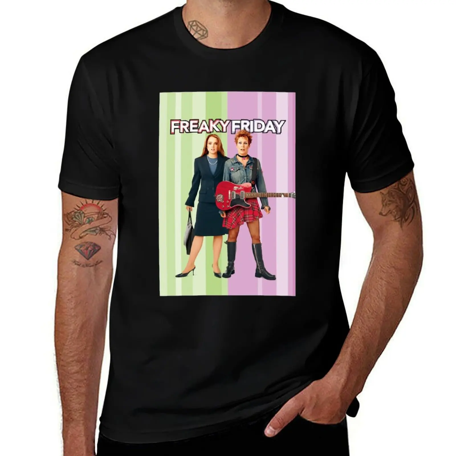 Mens Funny Freaky movie friday T-Shirt Active Sports Short Sleeve Cotton Shirt
