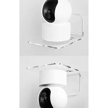 3 יחידות מדף מצלמות מעקב אקריליק דבק קיר הר מעמד אחסון מתלה לפריטים קטנים בסלון חדר אמבטיה חדר שינה 6 best sales מדפים דביקים - №6