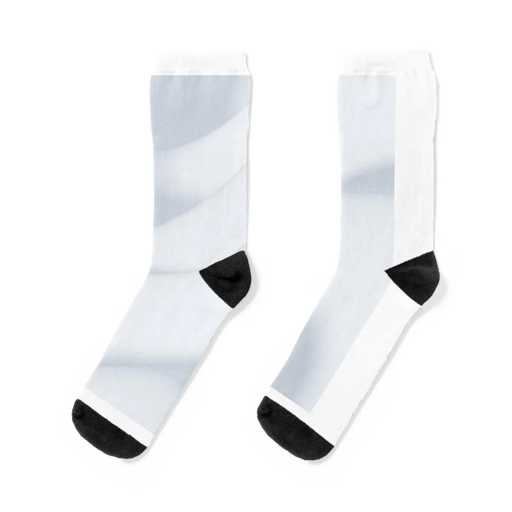 White Satin Swoosh Socks cool loose Ladies Socks Men's