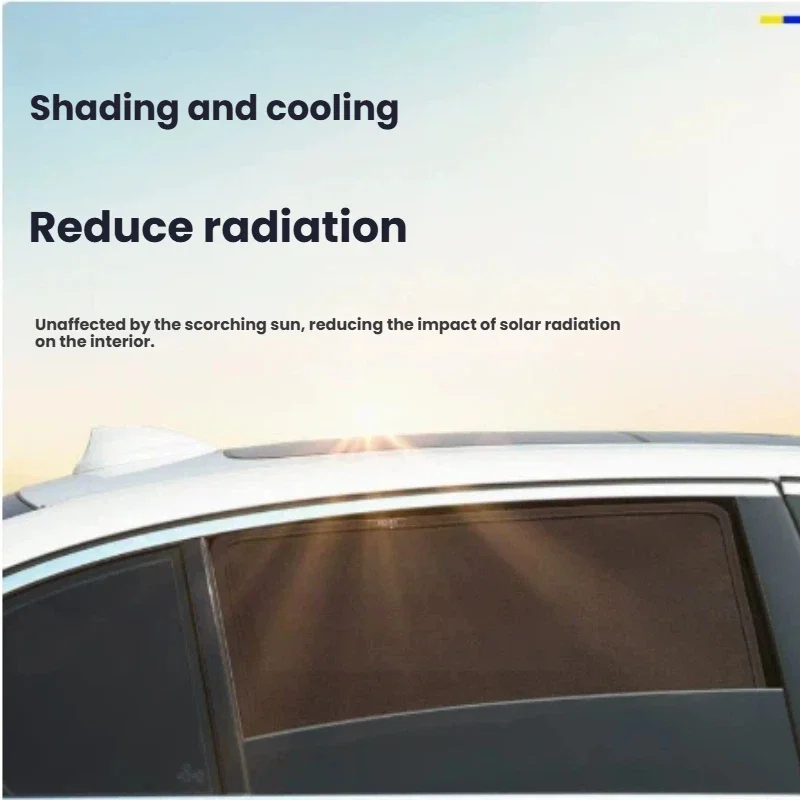 Magnetic Sunshade Curtain Custom Fit Mesh UV Block Car Window For Audi A6 Avant C9 2025-2026
