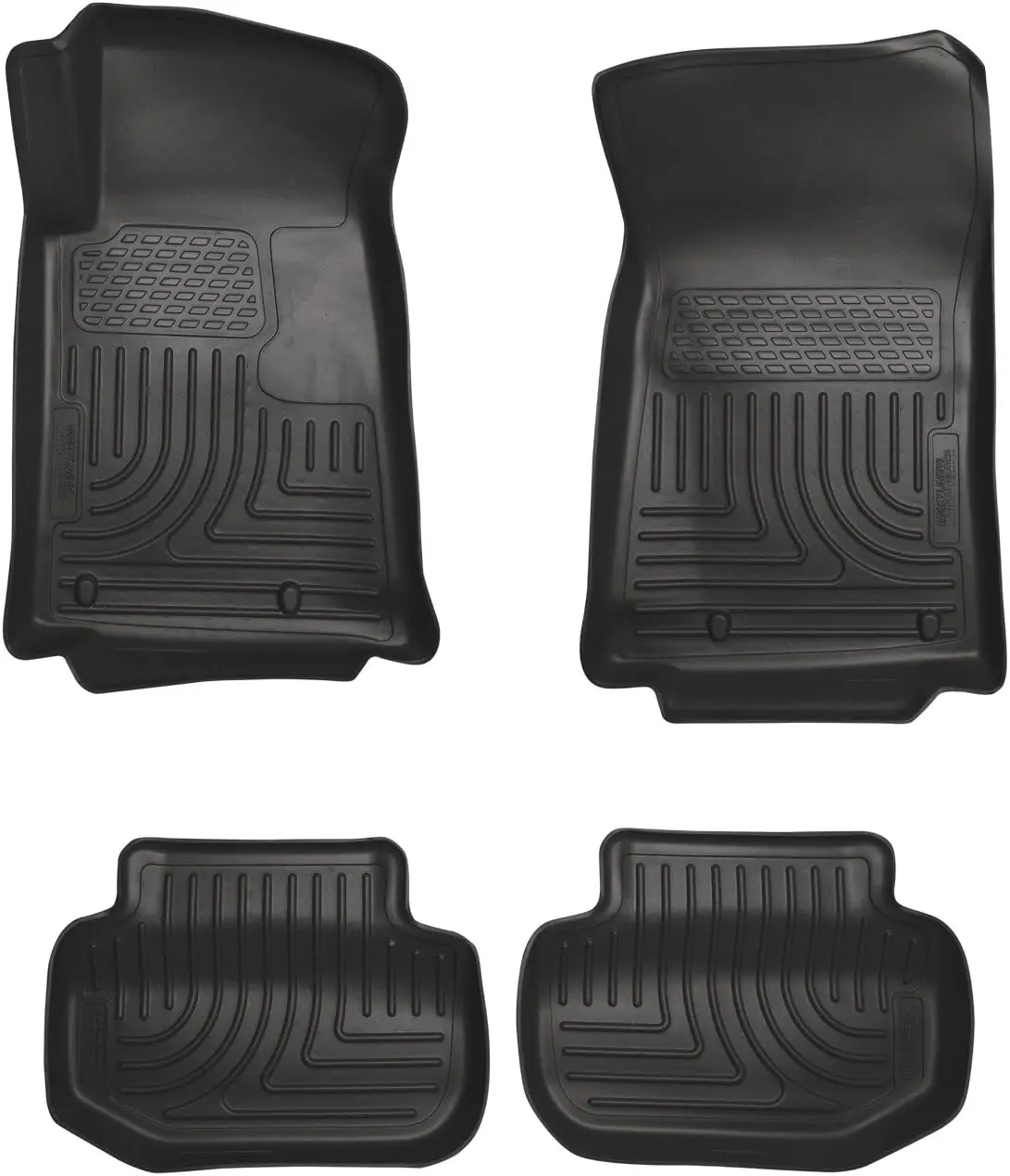 

Премиальные коврики для пола для Chevrolet Camaro 2011-2015, комплект передних и задних, черные - 4 штуки