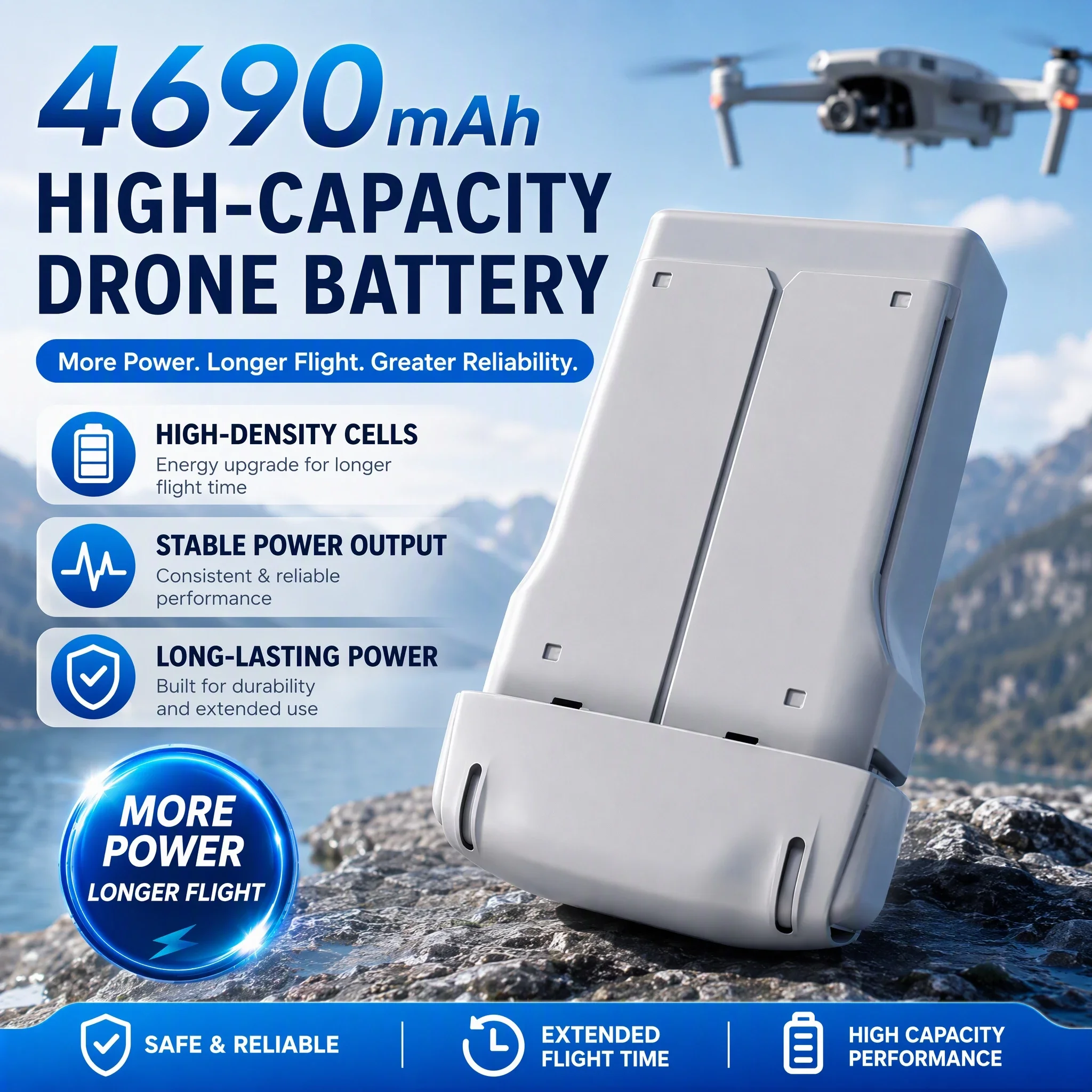 Intelligent Flight Battery 4690mAh Long Flight Time Drone Accessories for DJI Lito 1 / Lito X1