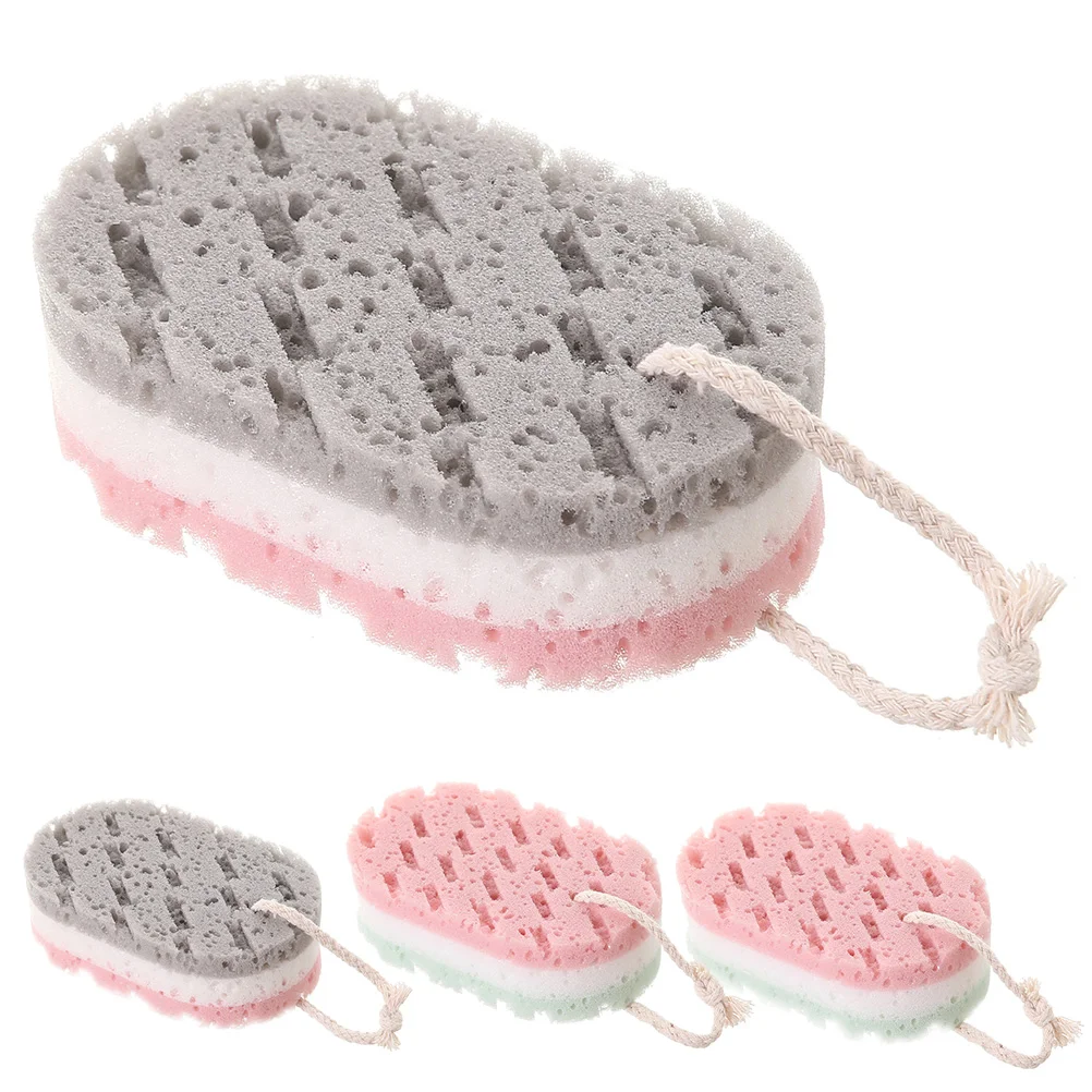 

4 Pcs Body Cleaning Sponge Women Bath Scrubbers Exfoliating Sponges for Shower Aldult