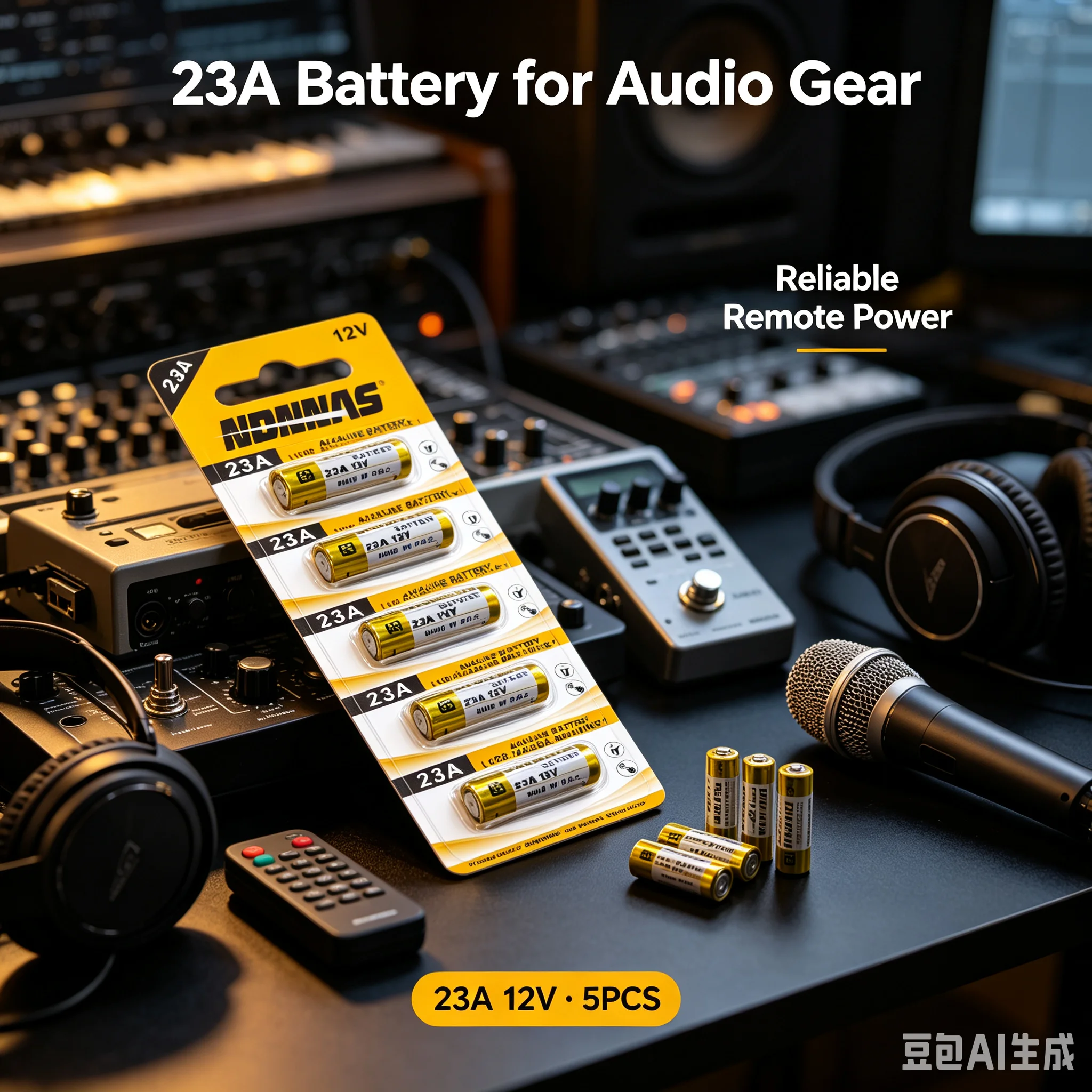 2-100PCS 23A 12V A23 E23A L1028 Mn21 V23Ga Alkaline Battery Long Lasting Power For Doorbell Garage Remote HouseholdTools