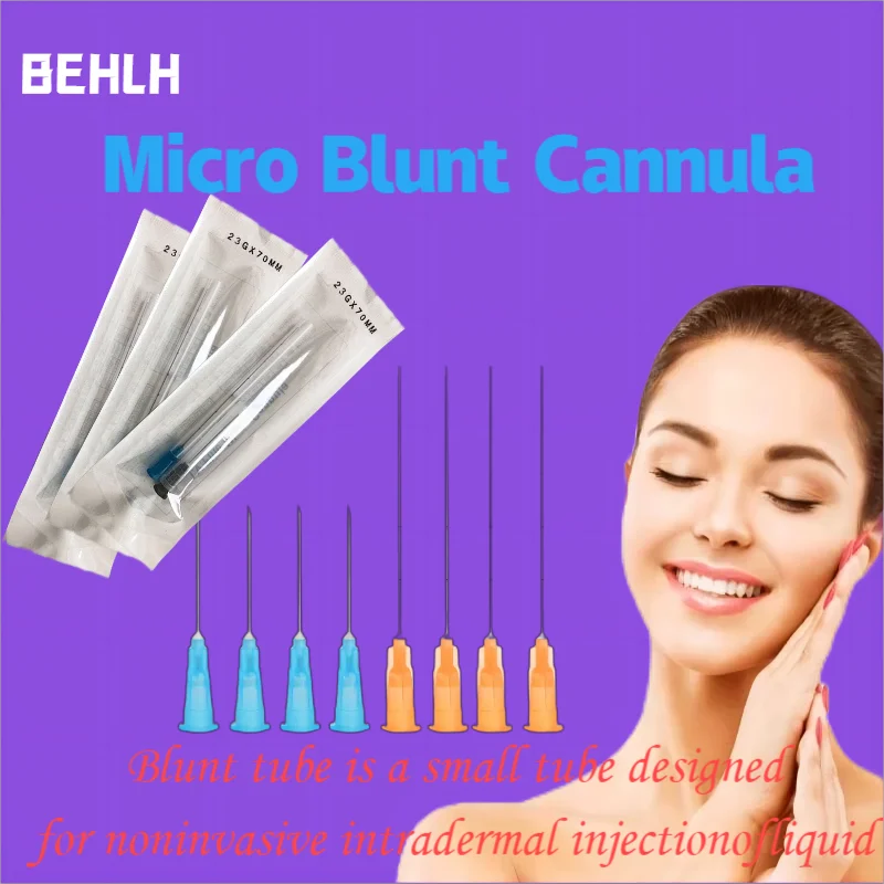 Cannula a punta smussata di alta qualità per Filler tecnologia coreana ago Micro Cannula Sterile monouso 22G 50mm 25G 50mm