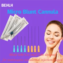 Cánula de punta roma de alta calidad para relleno, tecnología coreana, aguja de microcánula estéril desechable de 22G, 50mm, 25G y 50mm