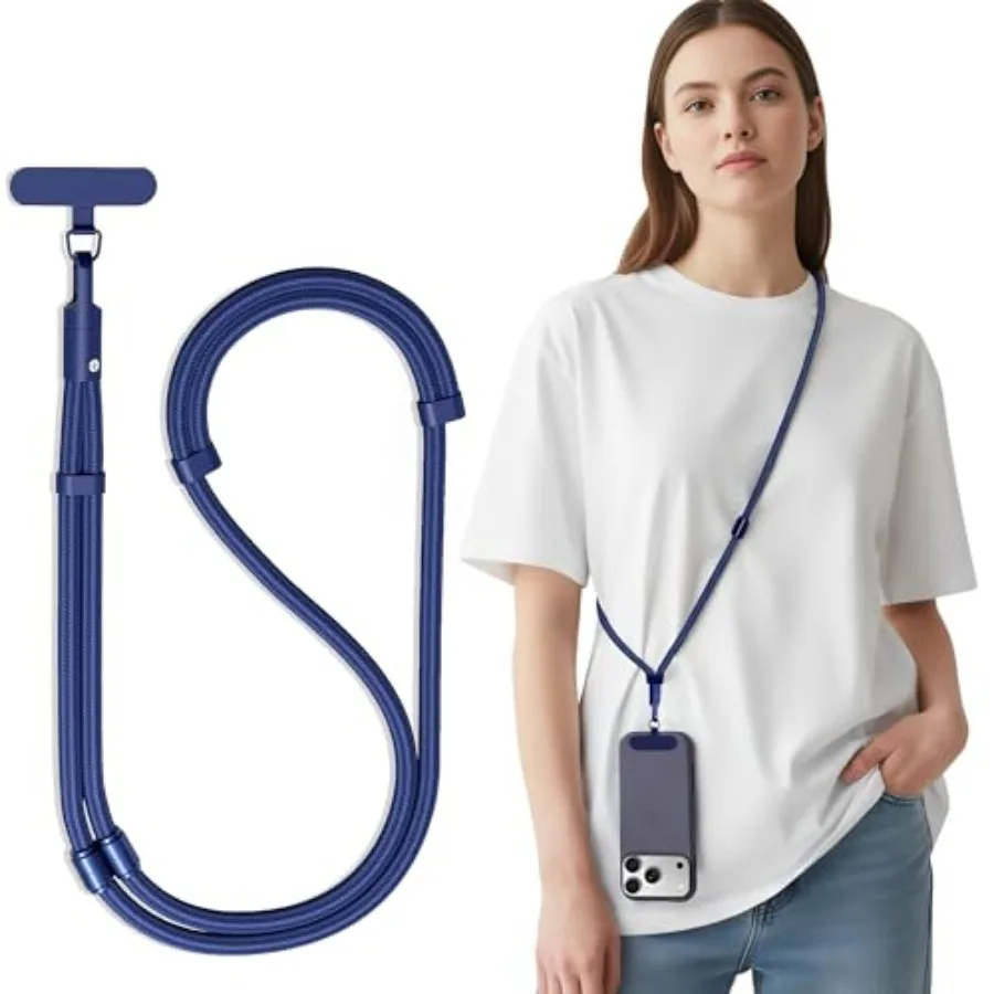 

3-In-1 Phone Lanyard for Crossbody, Neck and Wrist, Adjustable Anti Theft Phone Strap with Tether Tab and Loop Strap - Universa