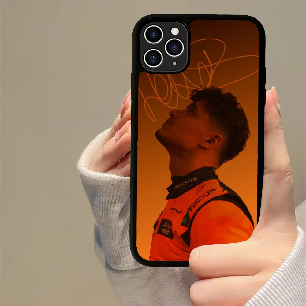 F1 Formula 1 L-Lando Norris Phone Case Silicone PC+TPU For Samsung S10 20 30 22 23 24 Plus Lite Ultra Cover