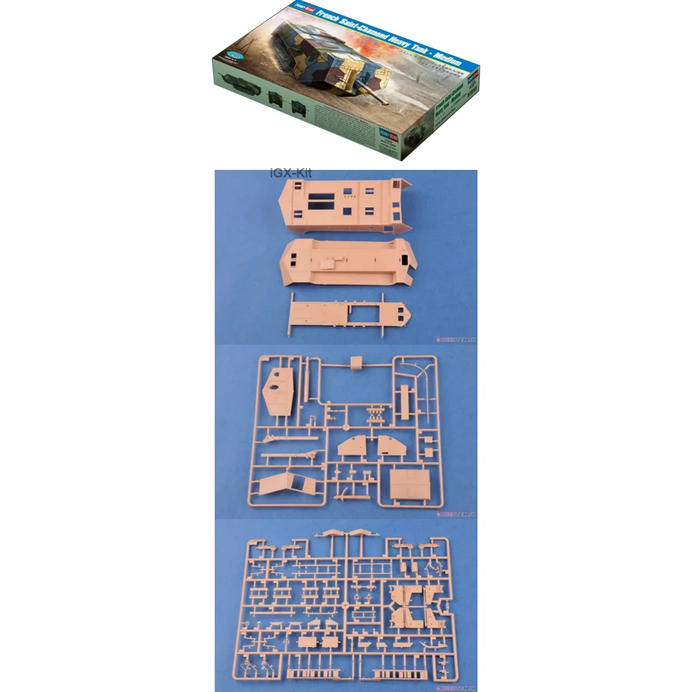 

Hobbyboss 83859 1:35 Scale French Saint Chamond Heavy Tank Vehicle Plastic Model Building Kit