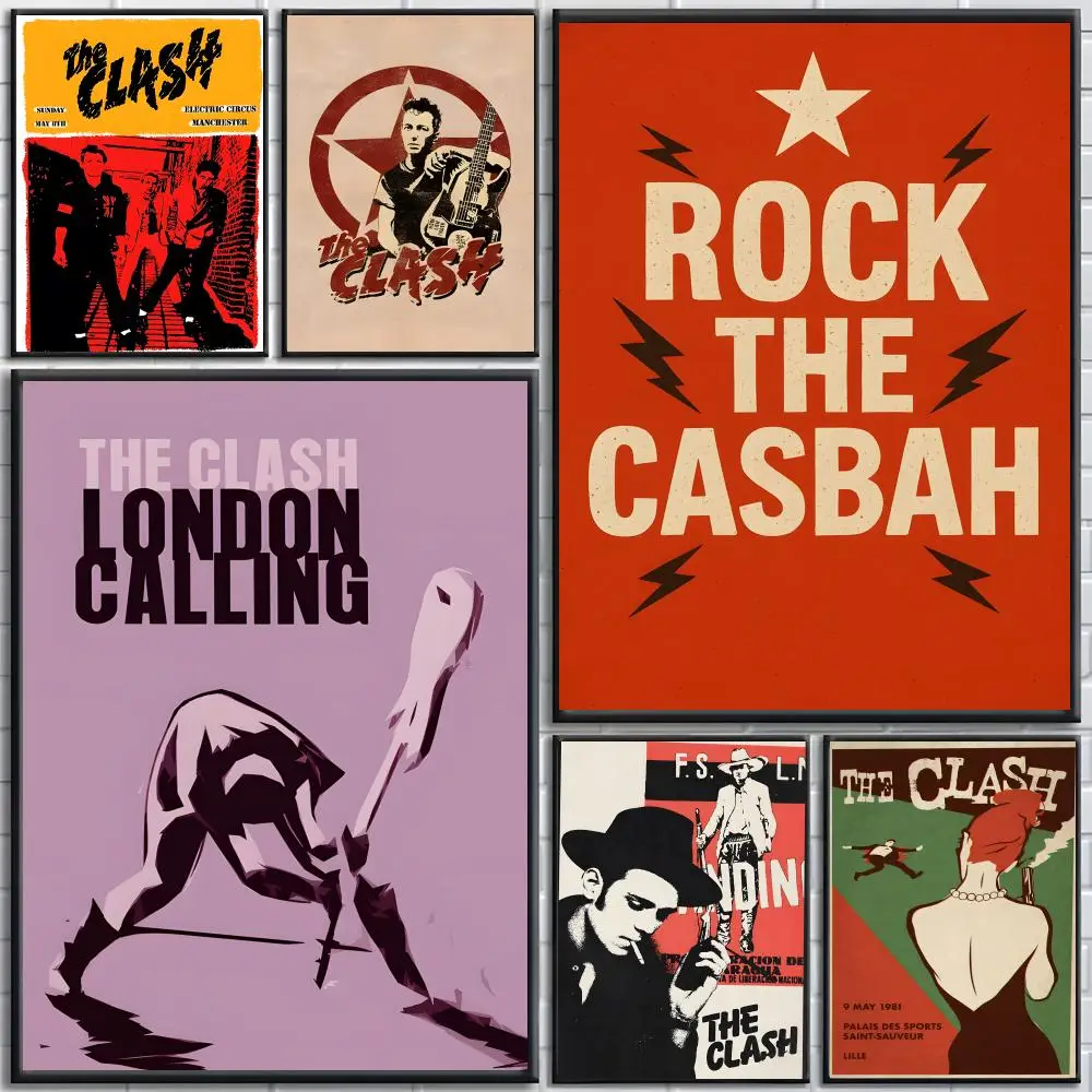 T-The Clash Poster High-definition posters, wall art for living room and home decor.