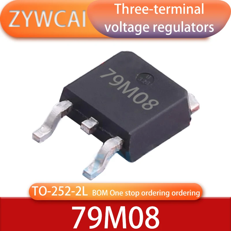 

79M08 TO-252-2 10pcs Encapsulate Input 35V output 8V 500mA TO252 Linear Three-terminal Voltage regulator LDO triode