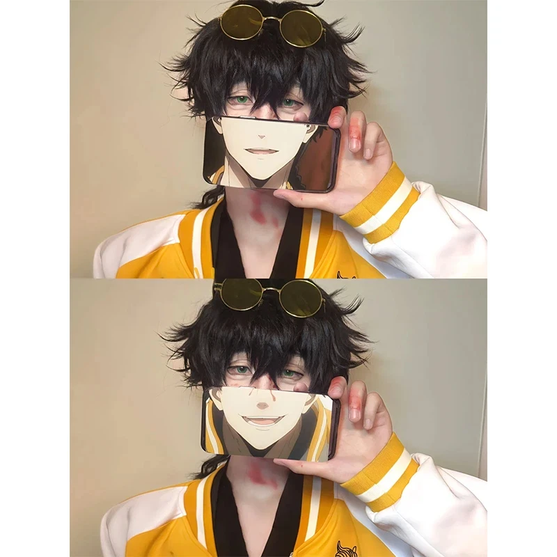 Anime Togame Jo Cosplay Giacca a vento Costume Cosplay Uniforme Ricamo Giacca stampata Togame Jo Halloween Cos Uomini adulti