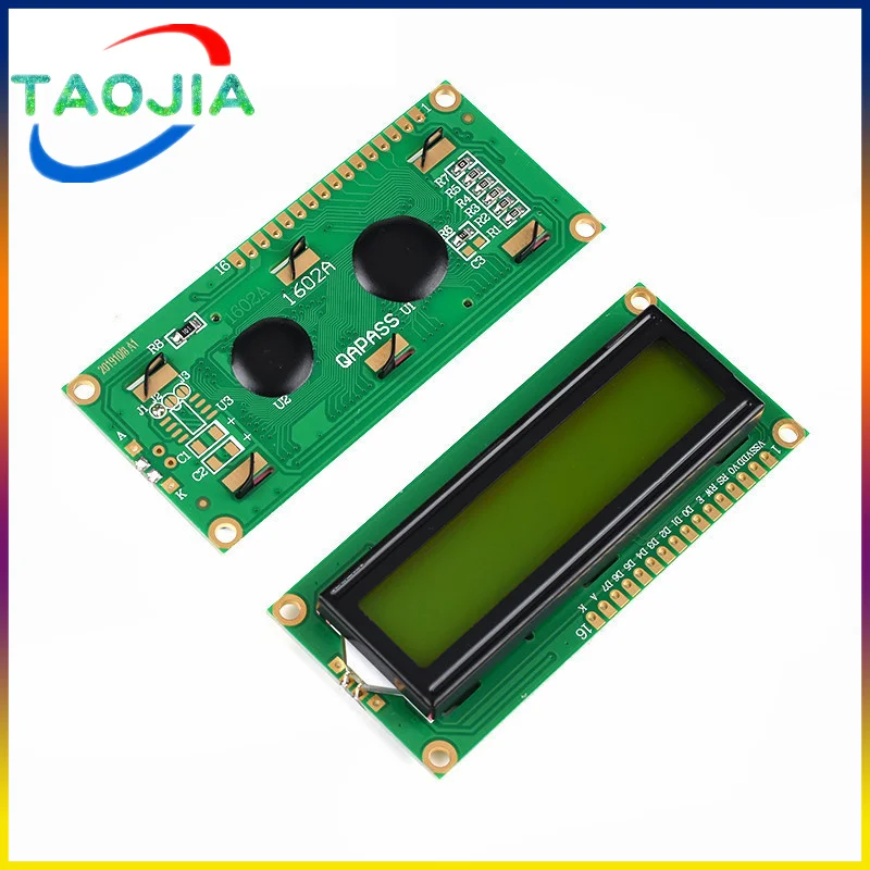 LCD1602 1602 LCD Module Blue / Yellow Green Screen 16x2 Character LCD Display PCF8574T PCF8574 IIC I2C Interface 5V for arduino