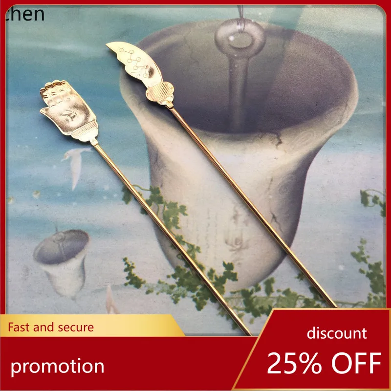 Cz buddhist supplies, buddhist utensils, alloy food utensils, food offering buddha's hand, food offering hand