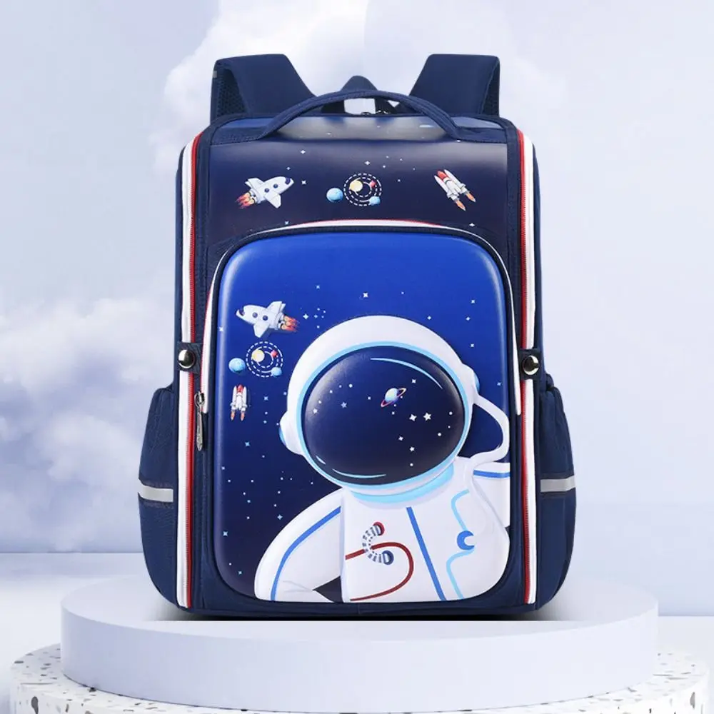 Lightweight School Bag Cute Oxford Cartoon Children Backpack Multiple Pocket 3D England Bag Toddle