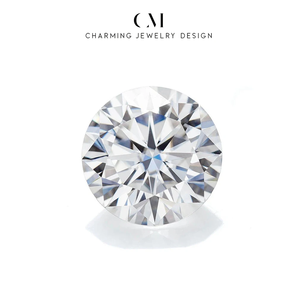 

CHARMING CVD Diamond 1CT Round Cut Lab Grown Diamonds With IGI Gemstone Custom Jewelry for Wedding