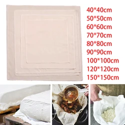 9 Sizes Cotton Gauze Muslin Tofu Cheese Soy Milk Wine Pressing Filter Cloth Pastry Mesh Bag Steamer Mat Kitchen Gadgets Tools