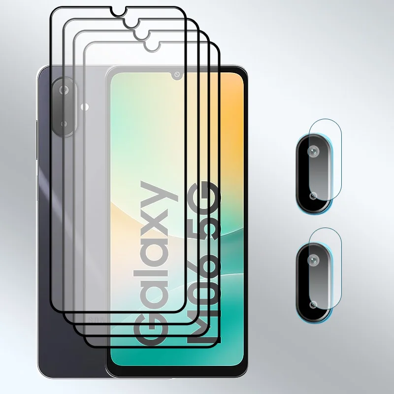 

Upgrade Full Cover Glass For Samsung Galaxy F06 5G M06 Tempered glass Screen protector Shockproof M06 Soft fiber Lens film