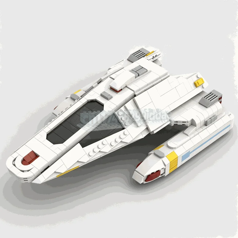 NEW 1023Parts Sci-Fi Shuttlecraft Spaceship MOC Building Blocks DIY Assembly Creative Space Vehicle Model Toy Educational Gift