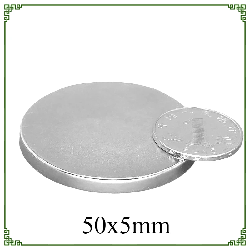 50x5mm Big Powerful Magnets Strong Disc Magnets For Fridge, DIY, Building, Scientific, Craft, Education 50*5 50x5