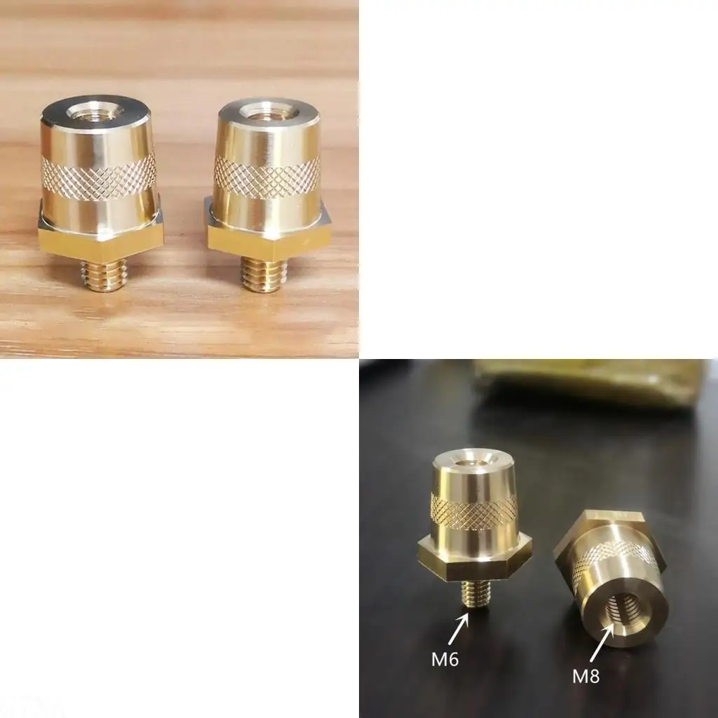 G7NA Brass Battery Terminal Pair Stainless Steel Screws Reliable Power