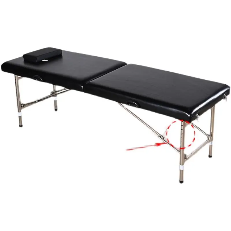 Adjustable Stable Massage Bed Light Luxury Hydraulic Massage Table Heavy Duty Easy Clean Table Massage Barbershop Equipment