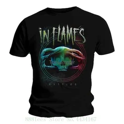 In fiamme T Shirt Heavy Metal Battles Circle Album L T Shirt manica corta da uomo