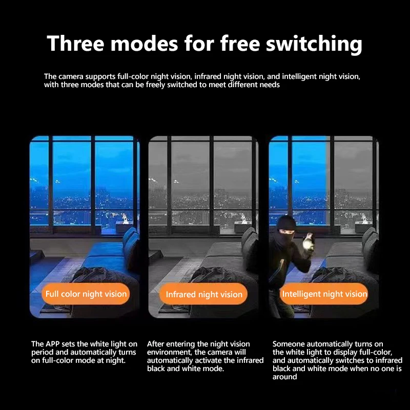 มินิกล้อง WiFi 1080P HD การตรวจสอบระยะไกล Night Vision เครื่องบันทึกวิดีโอการเฝ้าระวังกล้องสมาร์ทหน้าแรกป้องกันความปลอดภัย 2025
