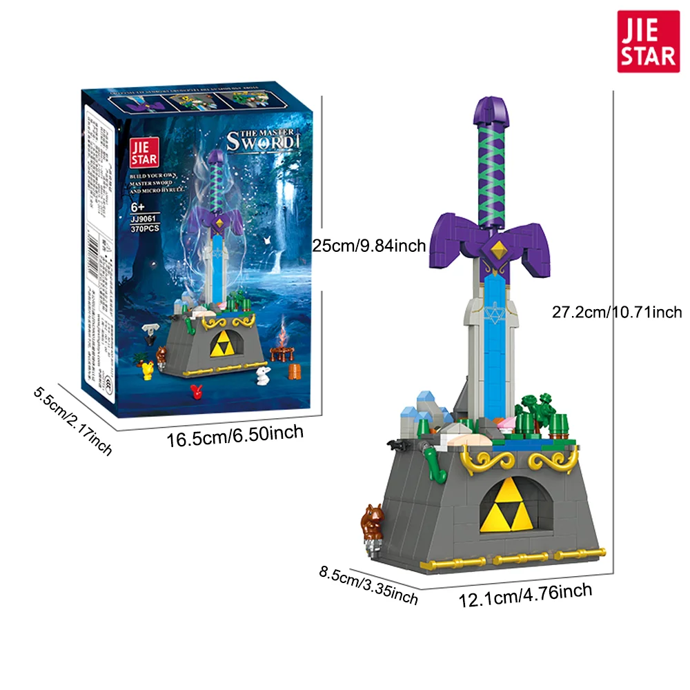 392Pcs Dark Master Sword Toy Building Block Set, BOTW Korok Building Toys, Detachable Home Décor