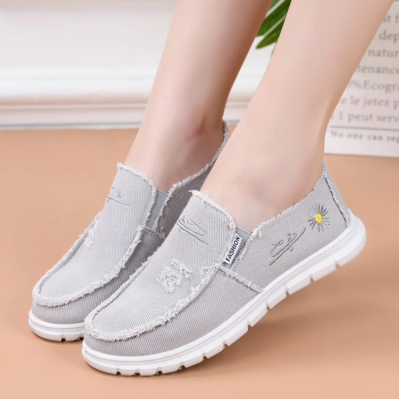 الأحذية القماشية النسائية عصرية ومتعددة الاستخدامات وعصرية وغير رسمية ومريحة وقابلة للتنفس #2