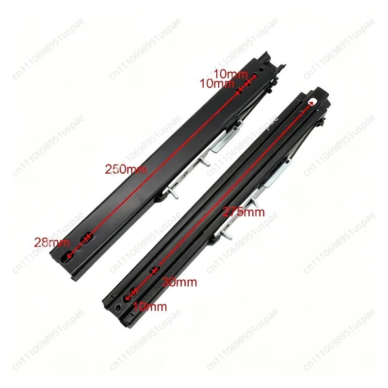 Car Seat Modification Sliding Rail Base for Racing Simulator, Dual-Sided Sliding Track Driver Seat Mounting System
