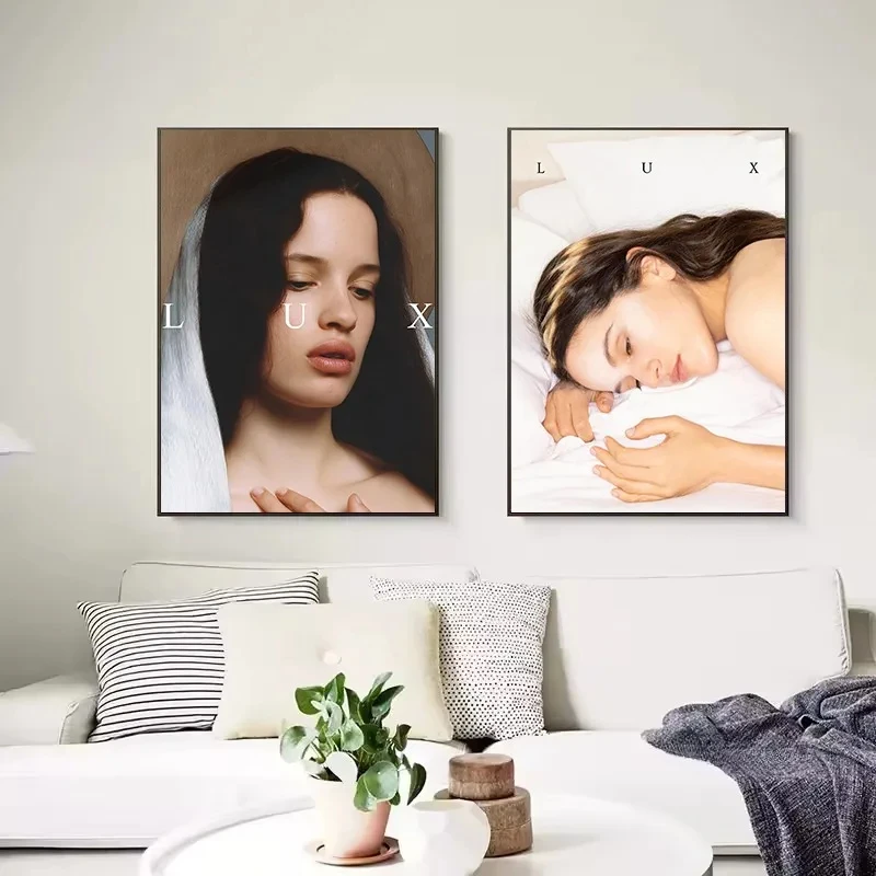 المغني Rosalia LUX ألبوم جديد مستوحاة كلمات الموسيقى الرجعية الجمالية المشارك حائط لوح رسم الفن صور ديكور المنزل هدية